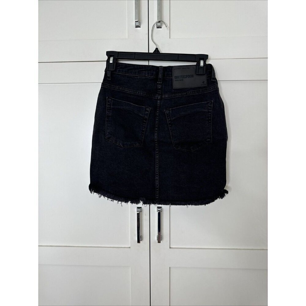NWT One Teaspoon 2020 Black Swan Mini Skirt 24 - Picture 5 of 6
